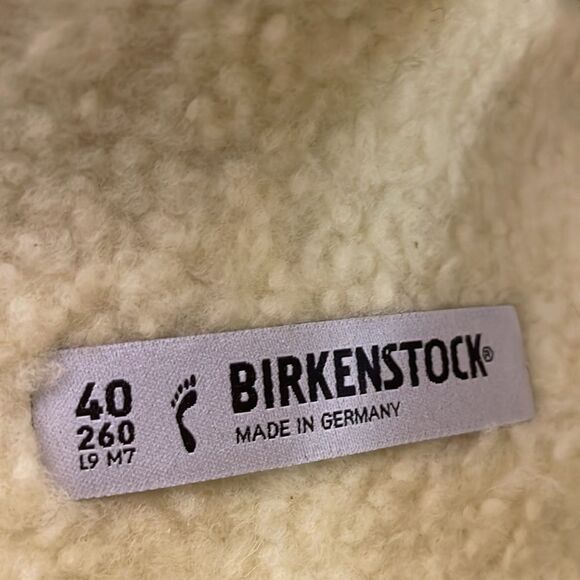 Birkenstock Arizona Big Buckle Shearling Sandals Yellow EU 40/US Women 9/UK 7 - Picture 9 of 12